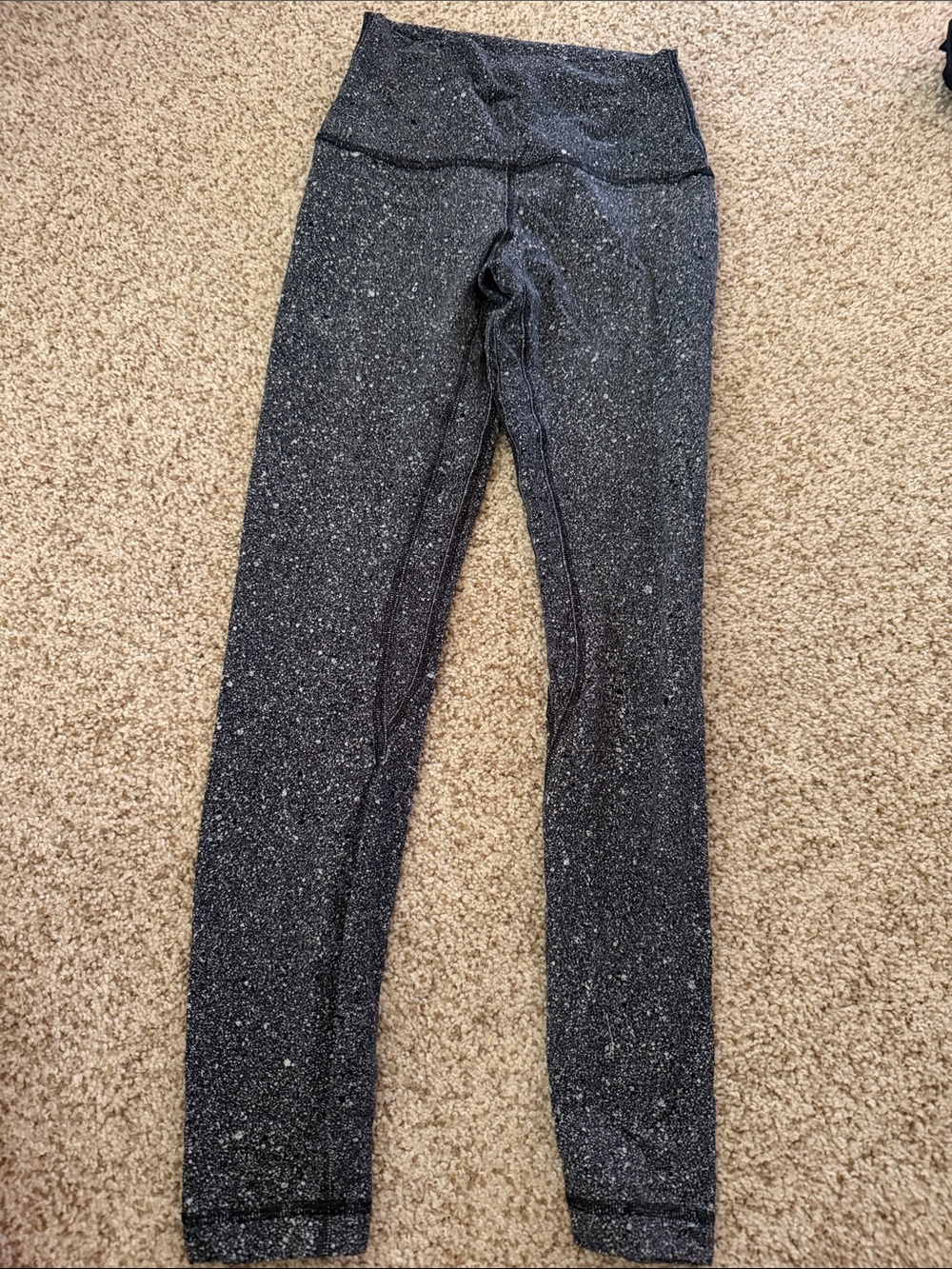 lululemon athletica Black Speckled High-Rise Leggings